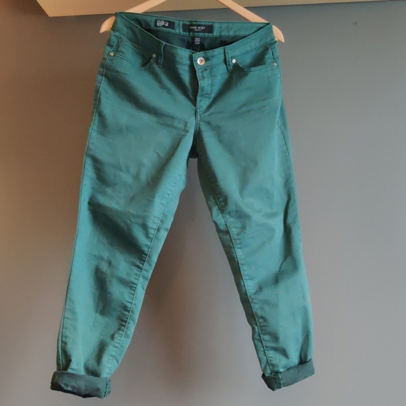 Nine West green jeans size 6/28r - Picture 2 of 7
